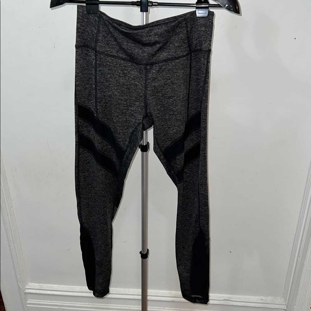 Gray and Black Leggings